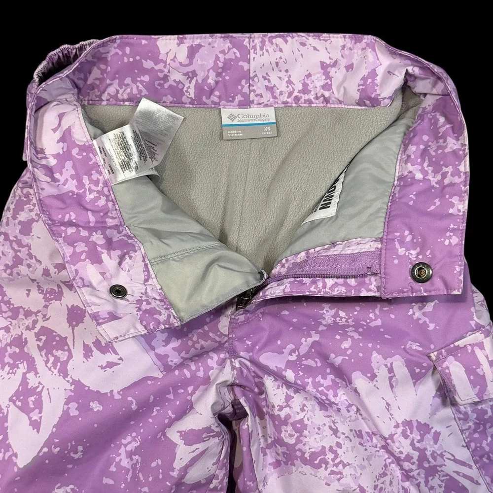 Columbia Starchaser Peak III Youth Girls Snow Ski Pants Waterproof Purple 6/6X